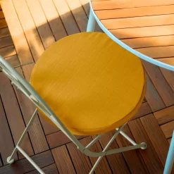 Cuscino per sedia da esterno rotondo (40 cm) Sunset Giallo senape