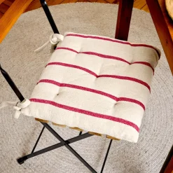 Cuscino per sedia da esterno tela di cotone (40 x 40 cm) Ocealys Rosso