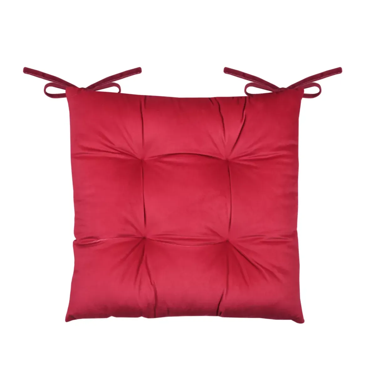 STOF Plaid E Cuscini Di Natale-Cuscino per sedia natalizio quadrato velluto (38 x 38 cm) Harold