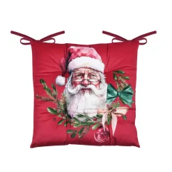 STOF Plaid E Cuscini Di Natale-Cuscino per sedia natalizio quadrato velluto (38 x 38 cm) Harold