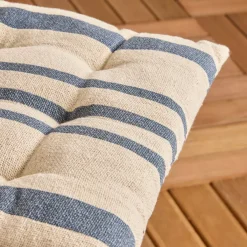 EMINZA Cuscini Per Sedie E Poltrone-Cuscino per sedia quadrato (38 cm) Manduel Blu marino