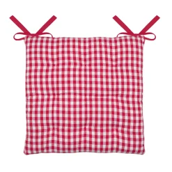 Cuscino per sedia quadrato in cotone (40 x 40 cm) Bardot Rosso
