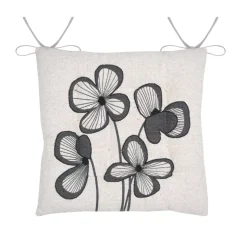 Cuscino per sedia quadrato in cotone (38 x 38 cm) Tilda Ecru