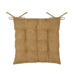 Cuscino per sedia quadrato in velluto (38 x 38 cm) Dandy Camel