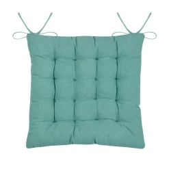 Cuscino per sedia quadrato in cotone (38 x 38 cm) Barbados Ecru