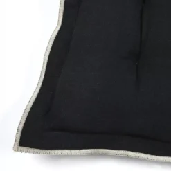 Cuscino per sedia quadrato in cotone (38 x 38 cm) Helios Nero