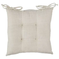 Cuscino per sedia quadrato (38 x 38 cm) Clem Beige lino