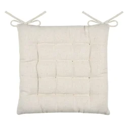 Cuscino per sedia quadrato (40 x 40 cm) Monaco Ecru
