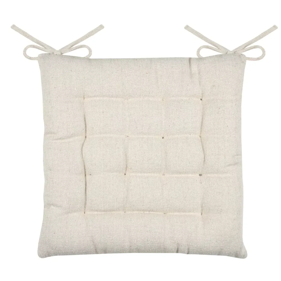 Cuscino per sedia quadrato (40 x 40 cm) Monaco Ecru