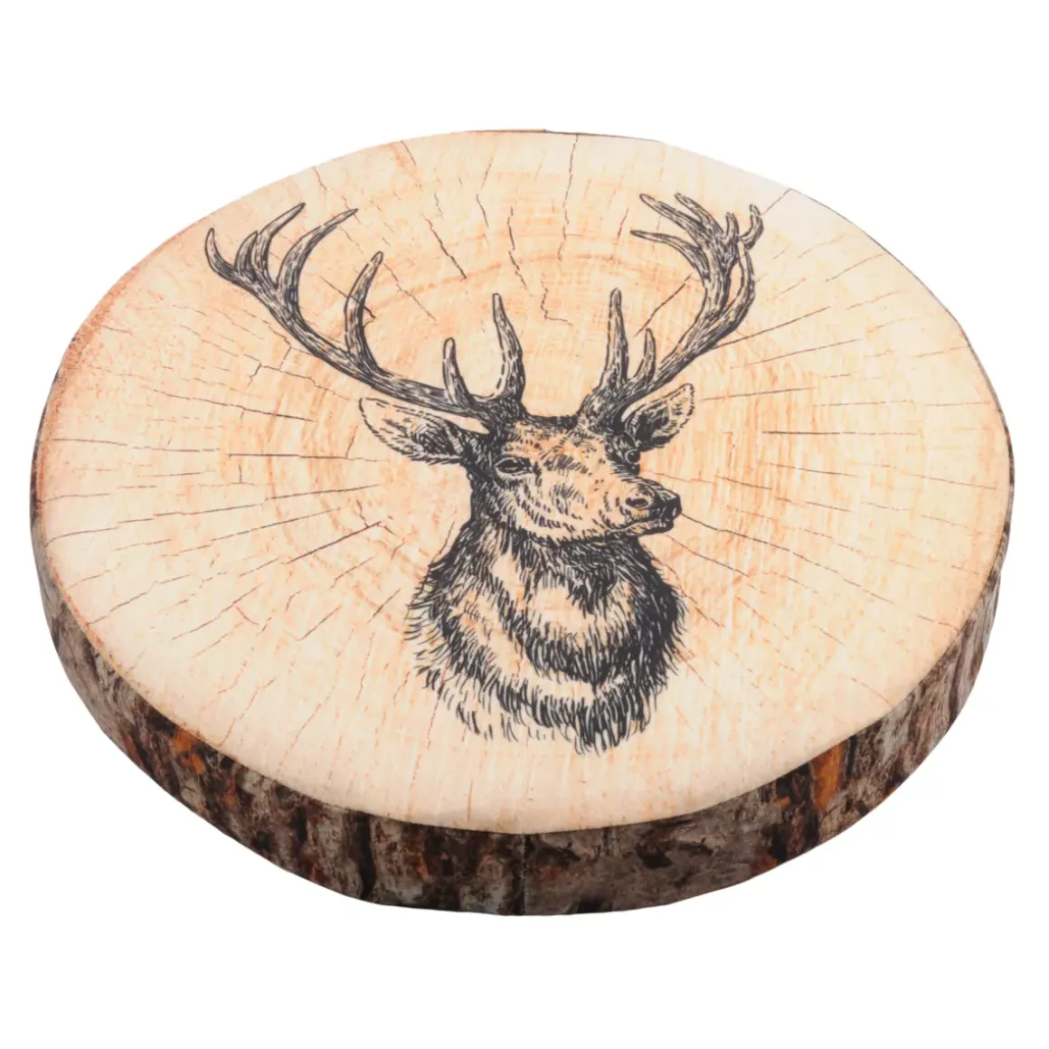 Cuscino per sedia rotondo (38 cm) Gruffy Marrone
