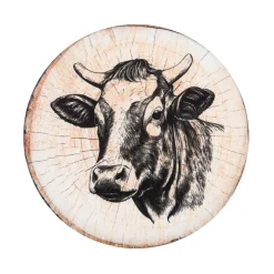 Cuscino per sedia rotondo (38 x 38 cm) Sallanches Marrone