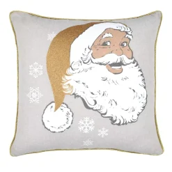 STOF Plaid E Cuscini Di Natale-Cuscino quadrato (40 cm) Sibérie spago e dorato