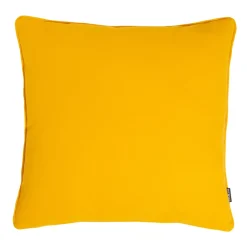 Cuscino quadrato di cotone (60 x 60 cm) Pixel Giallo senape