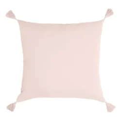 Cuscino quadrato garza di cotone (40 cm) Gaïa Rosa cipria