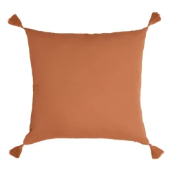 Cuscino quadrato garza di cotone (60 x 60 cm) Gaïa Albicocca
