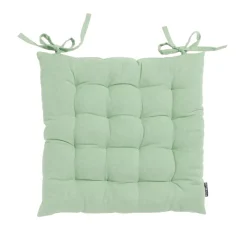 Cuscino quadrato in cotone per sedia (40 x 40 cm) Pixel Verde menta