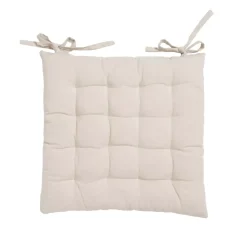 Cuscino quadrato in cotone per sedia (40 x 40 cm) Pixel Beige