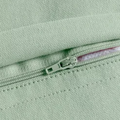 Cuscino quadrato in cotone (45 x 45 cm) Pixel frange Verde menta