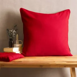 Cuscino quadrato in cotone (60 x 60 cm) Pixel Rosso