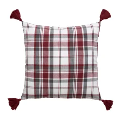 Cuscino quadrato in cotone (40 x 40 cm) Megeve Rosso