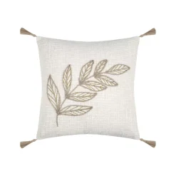 Cuscino quadrato in cotone (40 x 40 cm) Hemera Ecru
