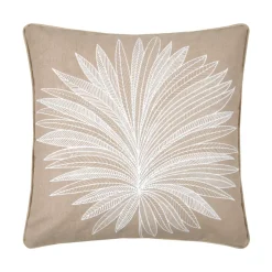 Cuscino quadrato in cotone (50 x 50 cm) Mekong Tortora