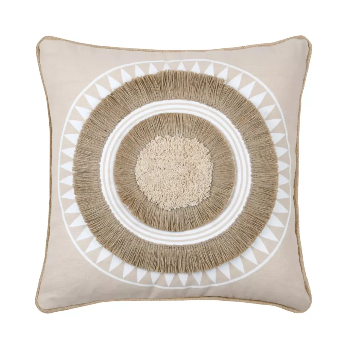 Cuscino quadrato in cotone (40 x 40 cm) Mekong Beige