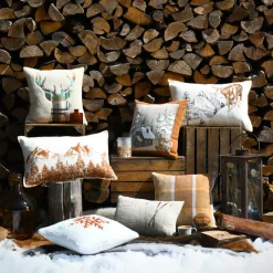 STOF Cuscini E Fodere-Cuscino quadrato in cotone (45 x 45 cm) Wildforest