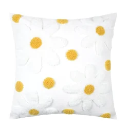 STOF Cuscini E Fodere-Cuscino quadrato in cotone (45 x 45 cm) Camille