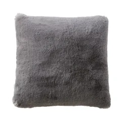 EMINZA Cuscini E Fodere-Cuscino quadrato in ecopelliccia (45 x 45 cm) Finn Grigio
