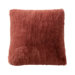 Cuscino quadrato in finta pelliccia (45 x 45 cm) Finn Terracotta