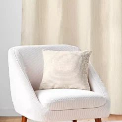 Cuscino quadrato in flanella in rilievo (45 x 45 cm) Nils Ecru