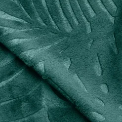 Cuscino quadrato in flanella (45 x 45 cm) Fiore Verde