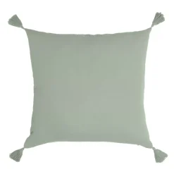 Cuscino quadrato in garza di cotone (40 x 40 cm) Gaia Verde eucalipto