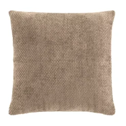 Cuscino quadrato in velluto (45 x 45 cm) Leo Beige