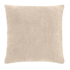Cuscino quadrato in velluto (45 x 45 cm) Leo Ecru