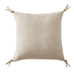Cuscino quadrato lino lavato (45 cm) Louise Beige