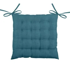 Cuscino quadrato per sedia 16 punti (40 x 40 cm) Béa Blu ottanio