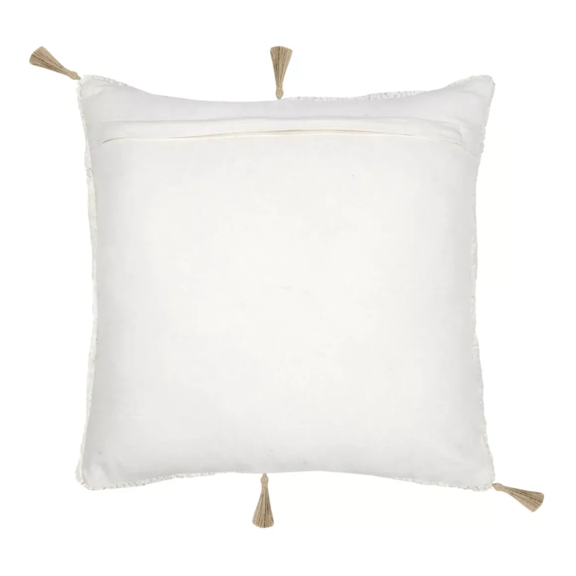 Cuscino quadrato tufted (45 x 45 cm) Blokken Ecru