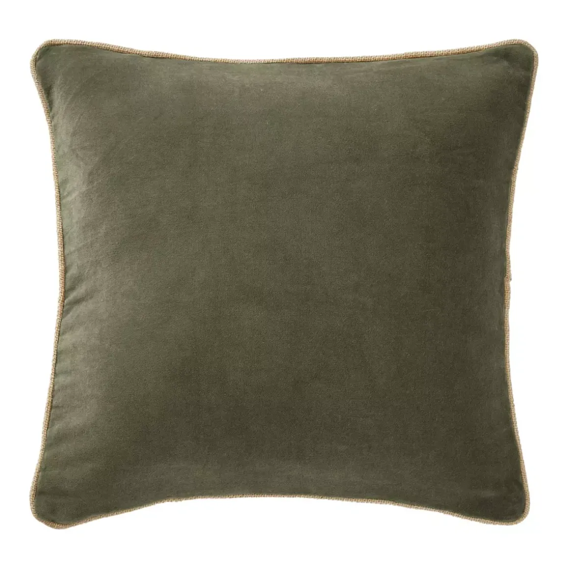 Cuscino quadrato velluto di cotone (45 x 45 cm) Victor Verde timo