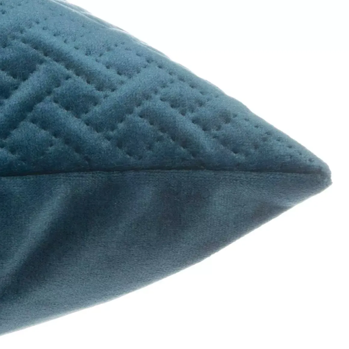 Cuscino quadrato velluto (40 x 40 cm) Dolce Blu ottanio