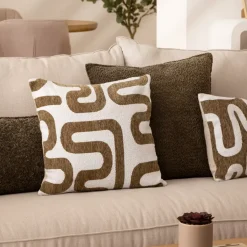 Atmosphera, cru017dateur d'intu017drieur Cuscini E Fodere-Cuscino quadrato (40 x 40 cm) Safina