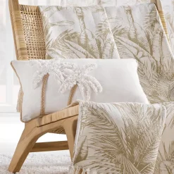 Cuscino rettangolare cotone (30 x 50 cm) Sahara Ecru