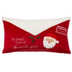 FEERIC LIGHTS Plaid E Cuscini Di Natale-Cuscino rettangolare di Natale (30 x 50 cm) Lettera a Babbo Natale