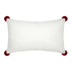 Cuscino rettangolare effetto pelliccia sintetica (30 x 50 cm) Bessey Rosso