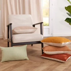 Cuscino rettangolare in bouclé (30 x 50 cm) Ava Terracotta