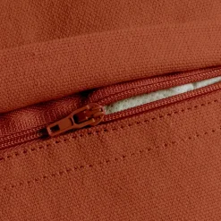 Cuscino rettangolare in cotone (40 x 60 cm) Pixel con frange Terracotta