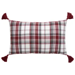 Cuscino rettangolare in cotone (30 x 50 cm) Megeve Rosso