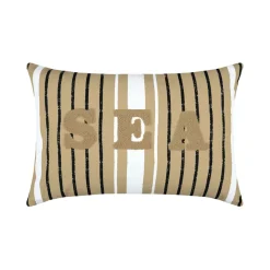 Cuscino rettangolare in cotone (40 x 60 cm) Maritime Beige