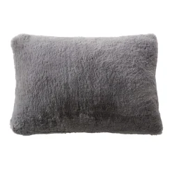 Cuscino rettangolare in finta pelliccia (40 x 60 cm) Finn Grigio Antracite